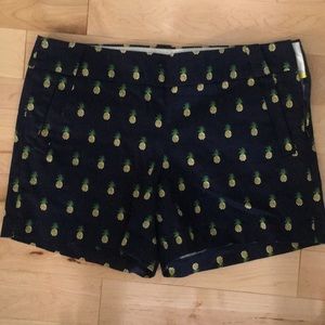 High waisted pineapple shorts